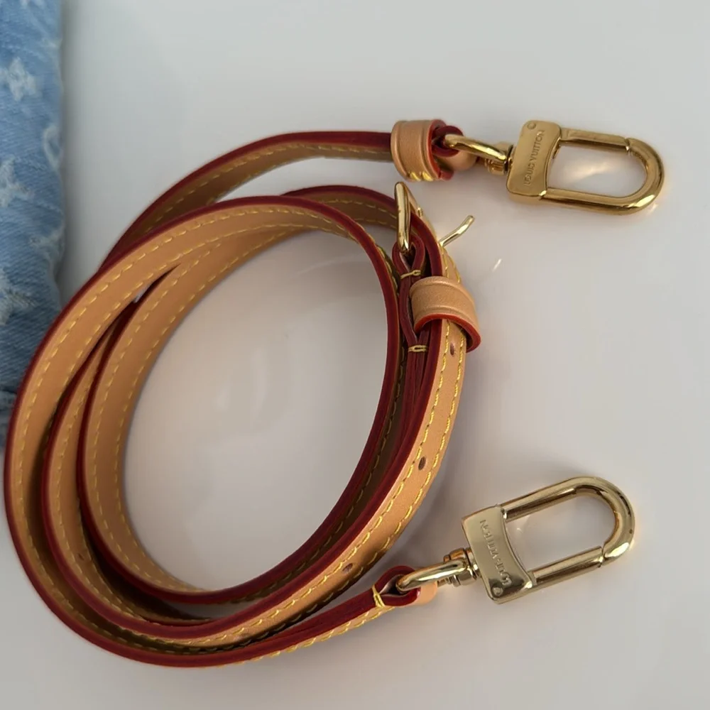 Louis Vuitton *Like NEW *Limited Edition* Nano Mini Denim Speedy Bag with Strap - Picture 8 of 17